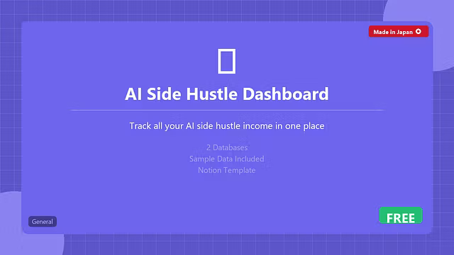 💰 AI Side Hustle Dashboard