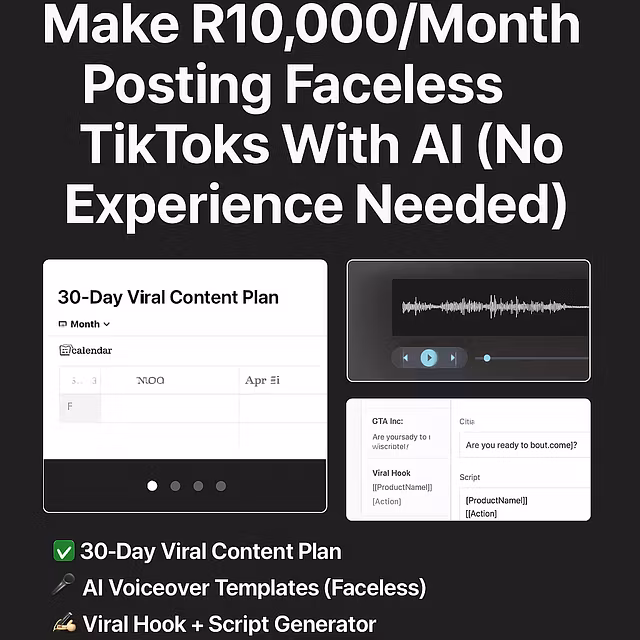 TikTok AI Blueprint $1k+/month