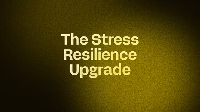 Turn Stress into Strength