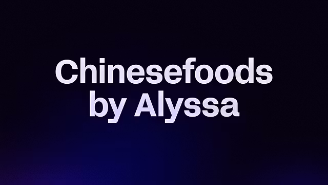 Chinese Food With Alyssa
