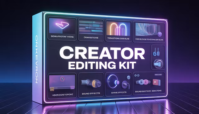 Creator Editing Kit + 1-on-1 Mentorship