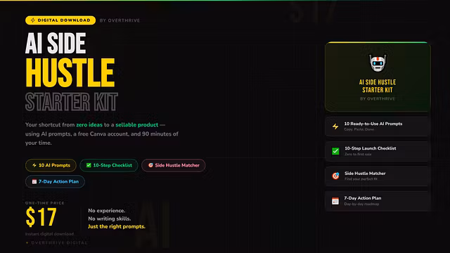 THE AI SIDE HUSTLE STARTER KIT