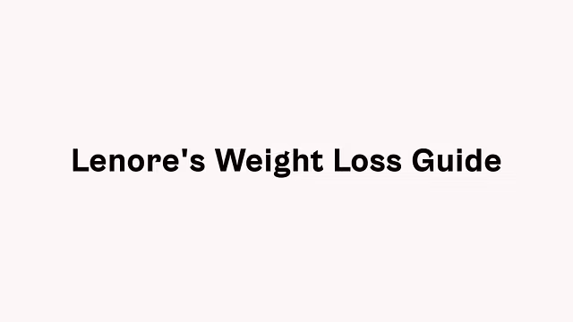 Lenore's Weight Loss Community
