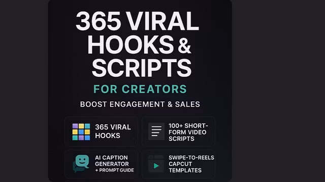 365 Viral Hooks & Scripts