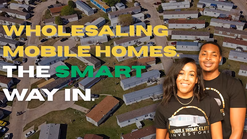 Wholesaling Mobile Homes
