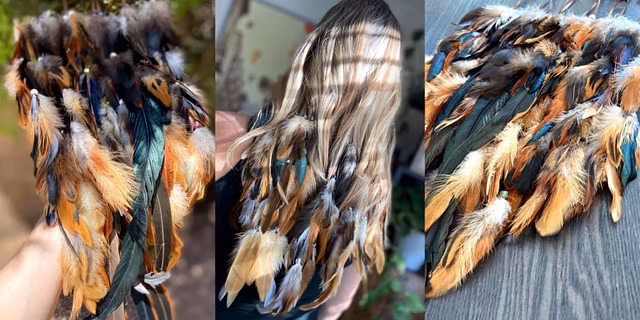 SET OF 6 Feather Locs