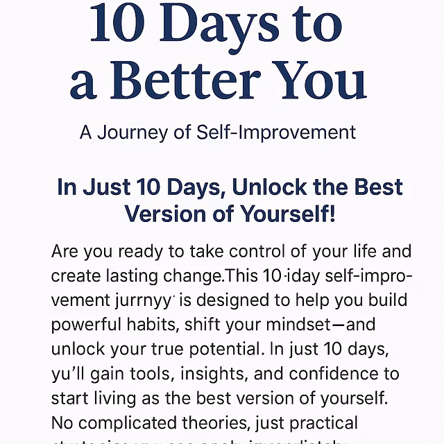 10 Days of Growth: Daily Steps