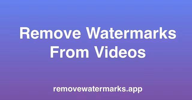 Sora Watermark Remover