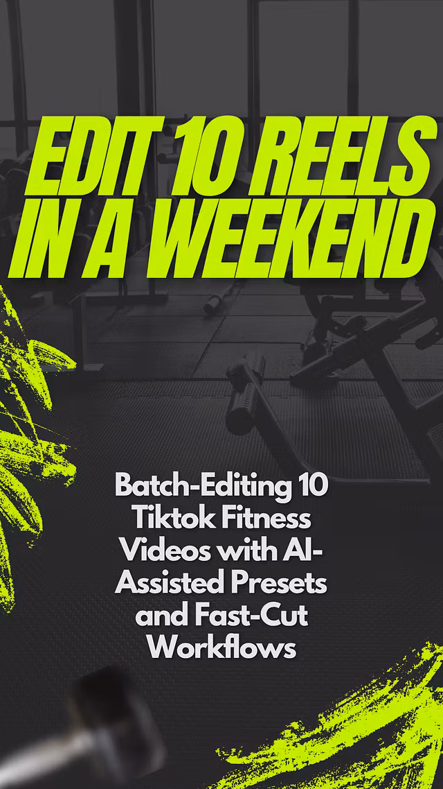 Edit 10 Reels in a Weekend