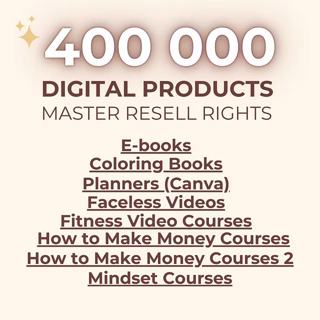 400 000 Digital Products