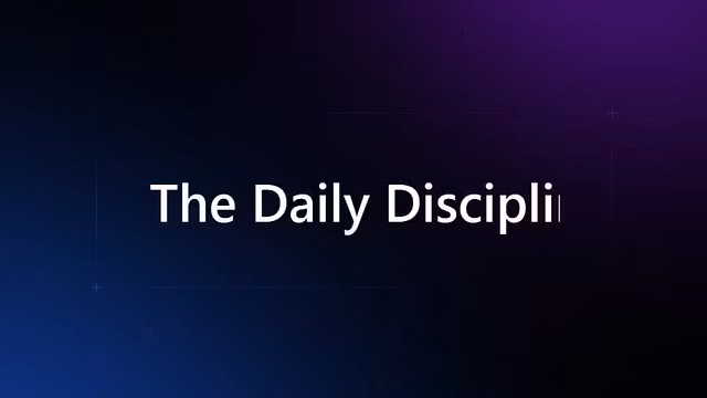 The Daily Discipline