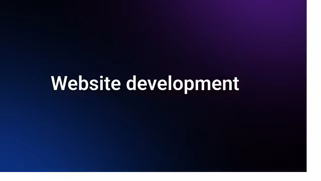 Website development