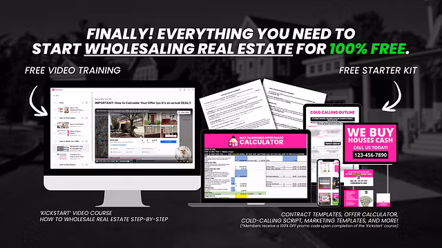 How to Wholesale Real Estate (FREE)