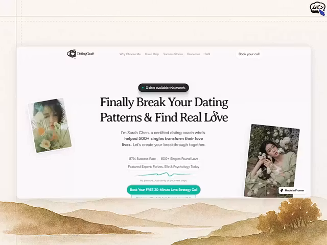DatingCoach - Framer Template