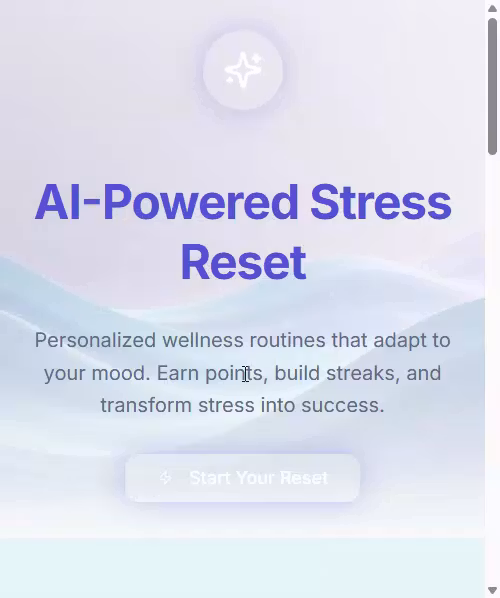 AI-Powered Stress Reset