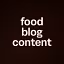 food blog content