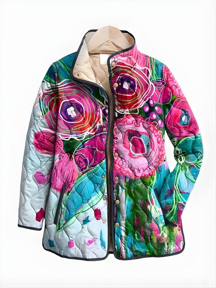 CALLIOPE™ | Elegant Floral Pattern Jacket