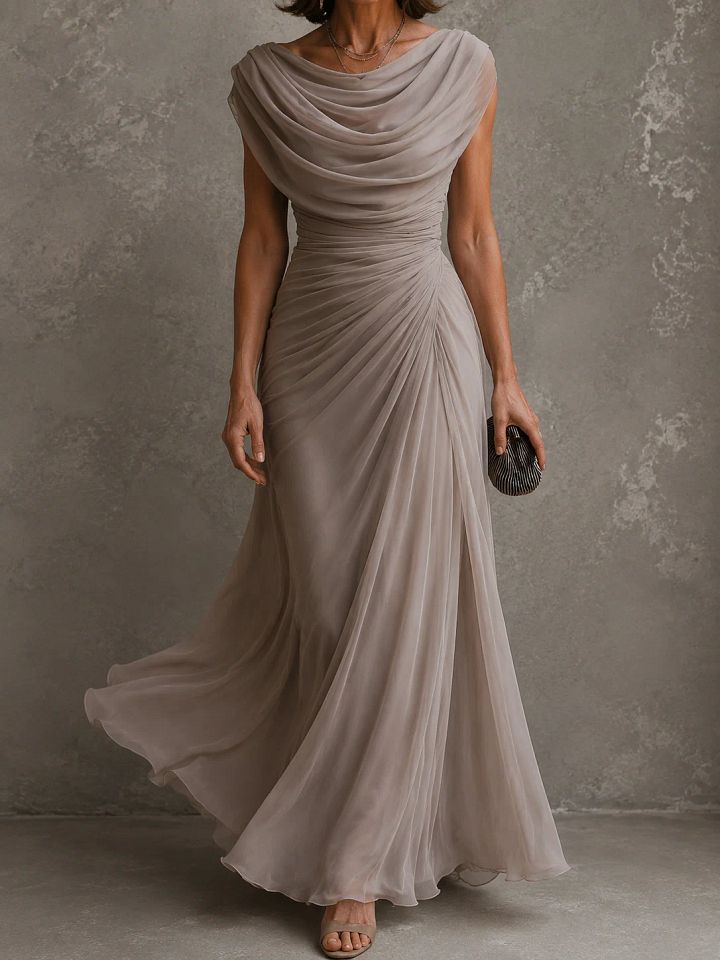 Julienne | Robe Maxi Drapée Élégante