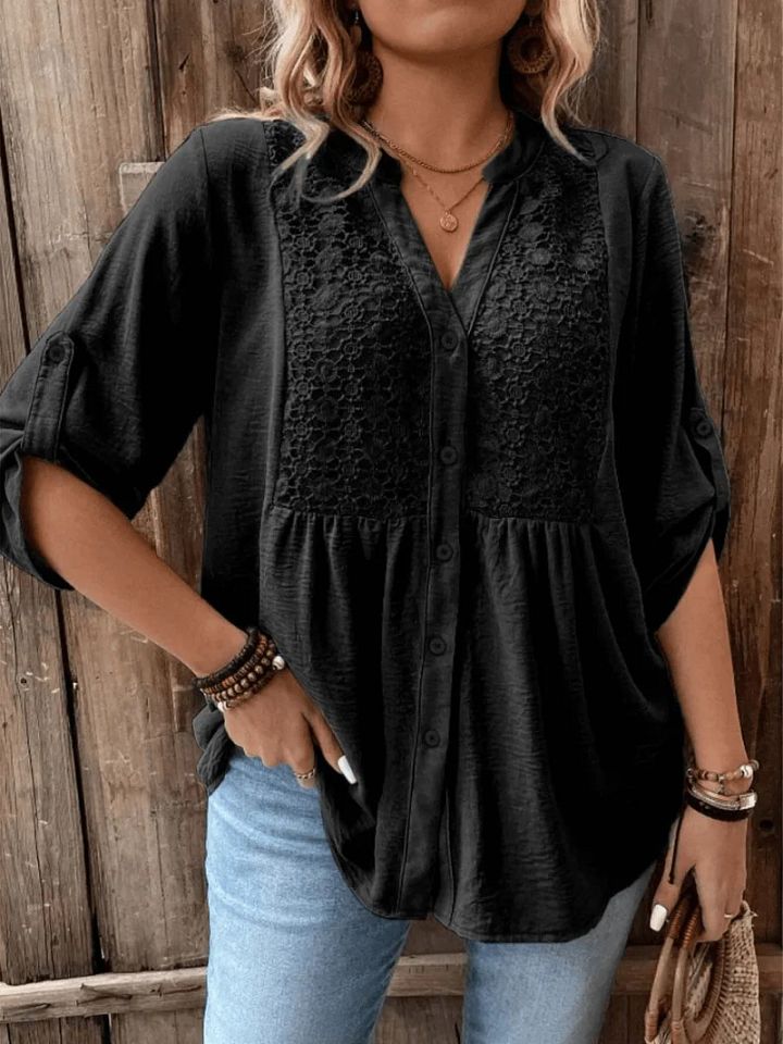 Séréna | Blouse Légère à Dentelle
