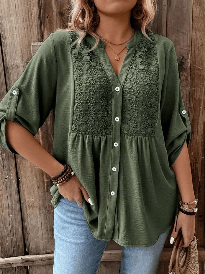 Séréna | Blouse Légère à Dentelle