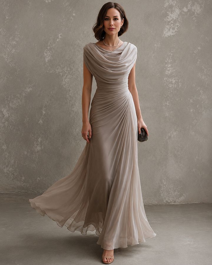 Julienne | Robe Maxi Drapée Élégante