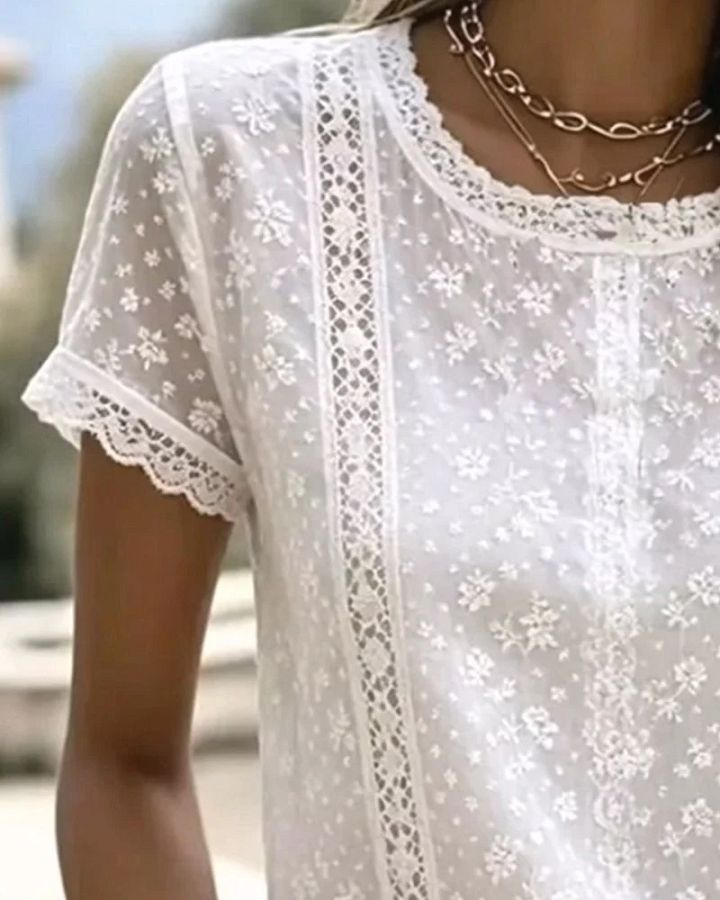 Amélie | Blouse à Dentelle