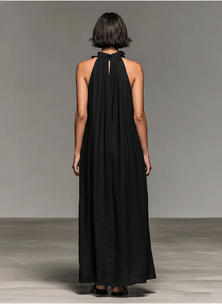 Gladys | Robe Maxi À Volants Sans Manches