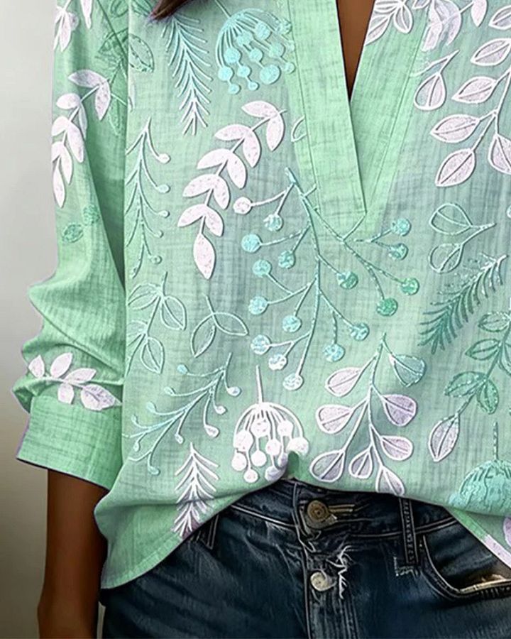 Liliane | Blouse Imprimée Botanique
