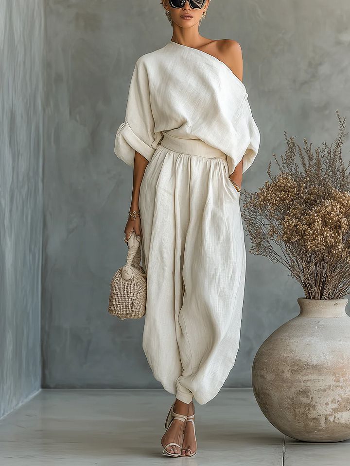 Emma | Ensemble deux pièces asymétrique élégant