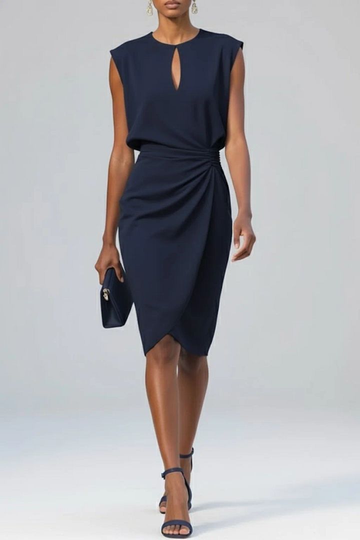 Éloise | Robe Midi Drapée