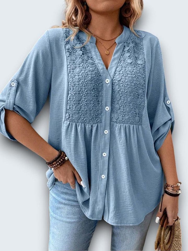 Séréna | Blouse Légère à Dentelle