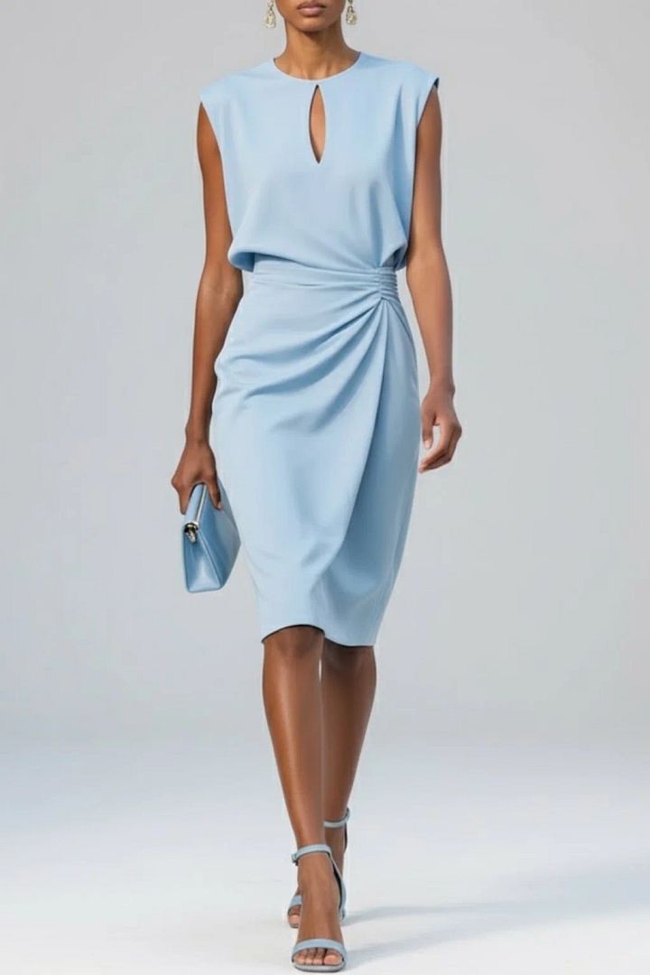 Éloise | Robe Midi Drapée