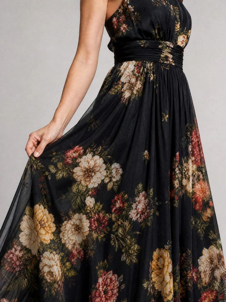 Valérie | Robe Midi Halter