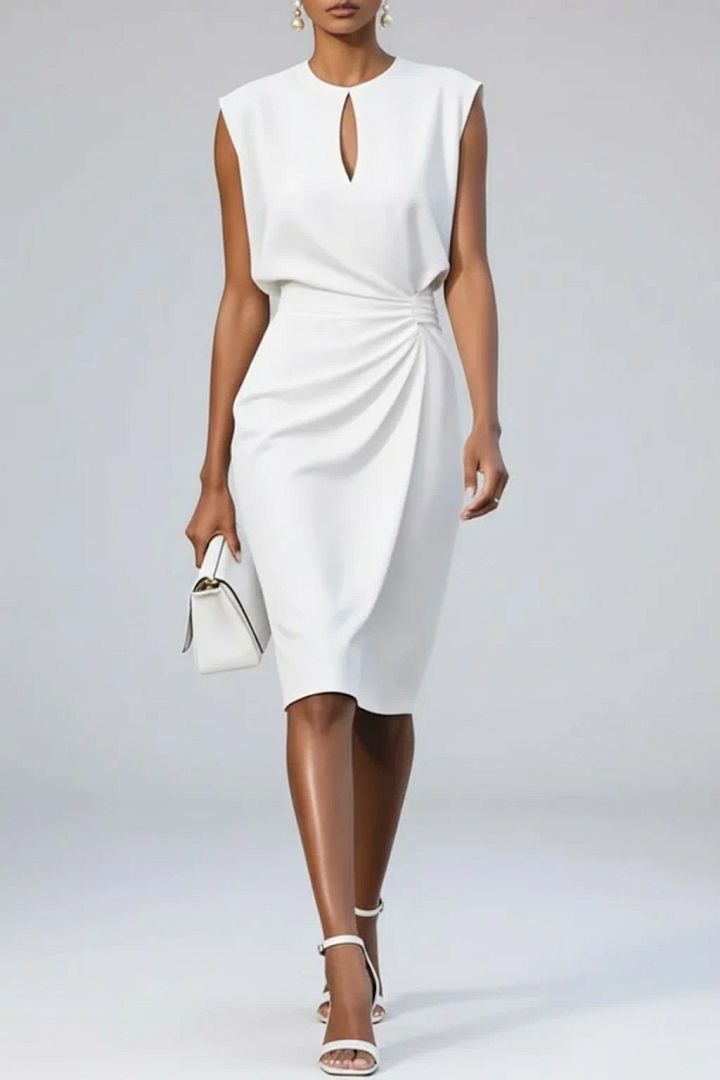 Éloise | Robe Midi Drapée