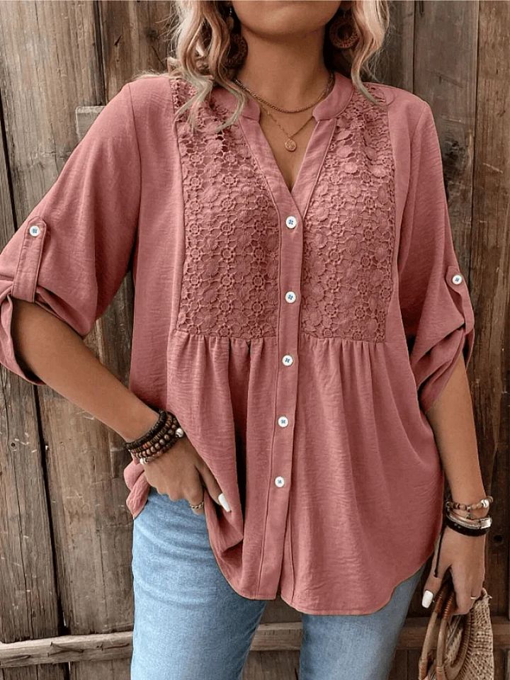 Séréna | Blouse Légère à Dentelle