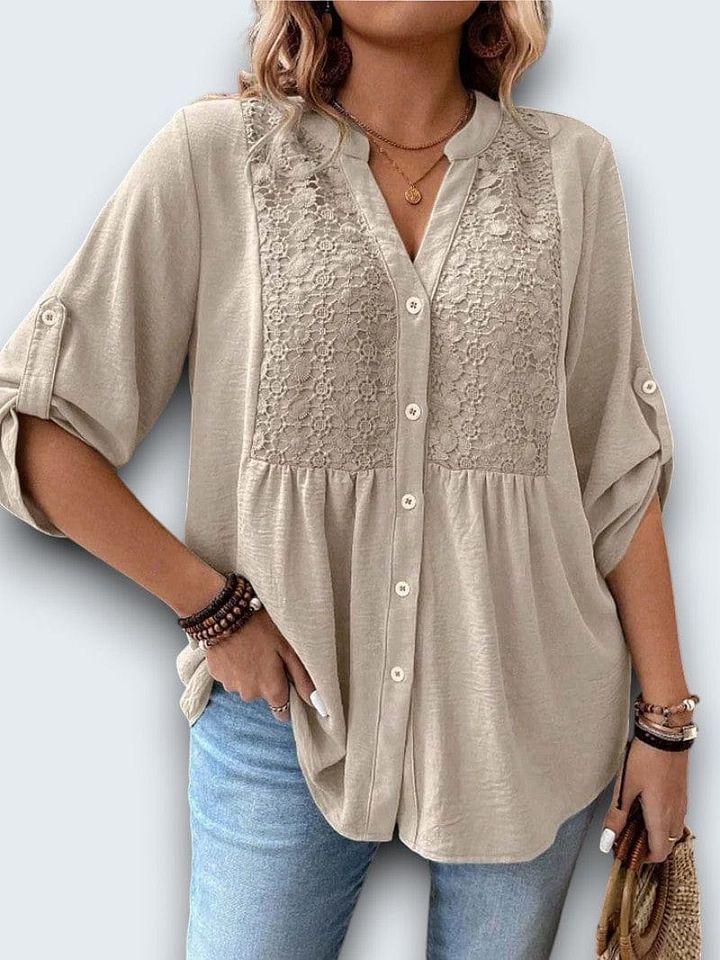 Séréna | Blouse Légère à Dentelle