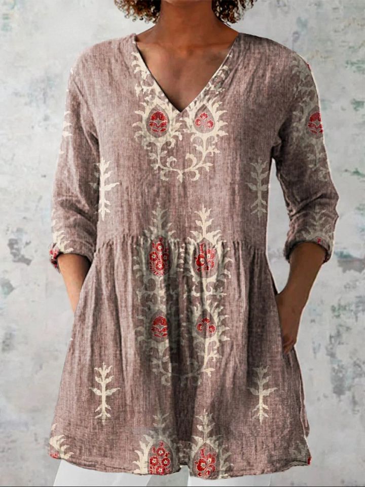 Maeve | Blouse longue à col en V