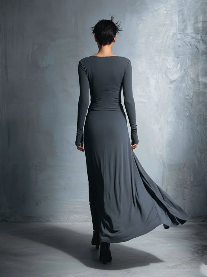 Naomie | Robe Maxi à Nœud Latéral