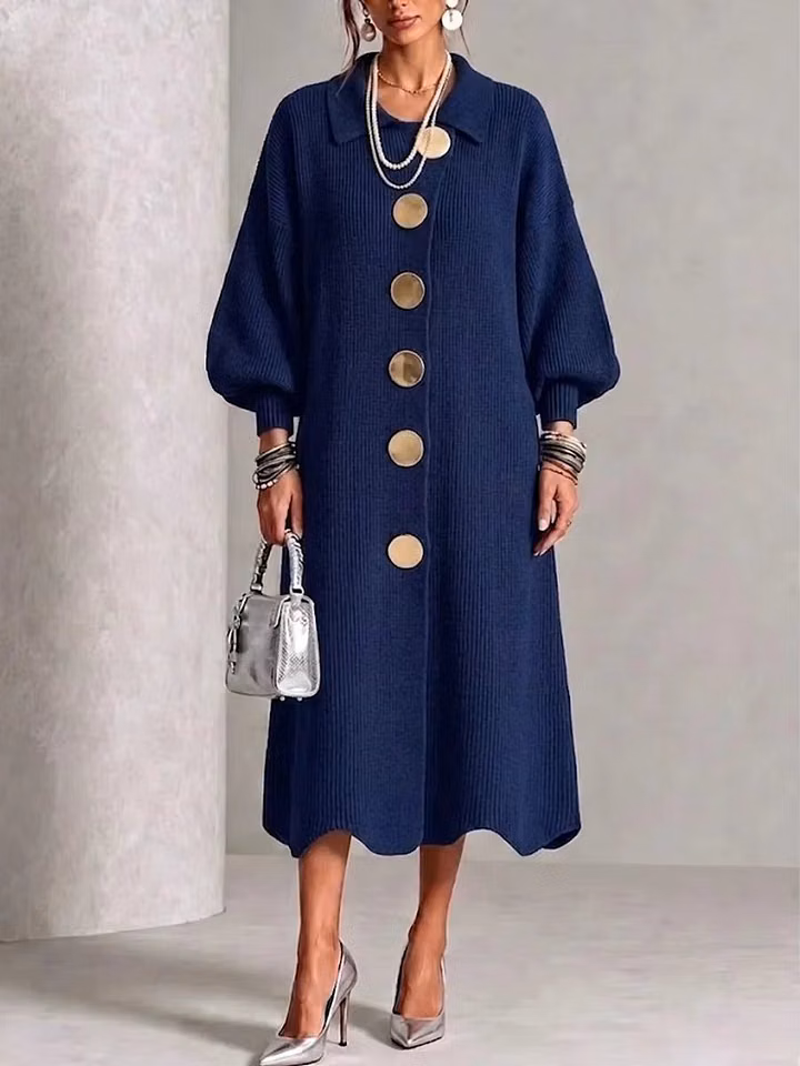 Sienna - Long Sleeve Button-Down Dress