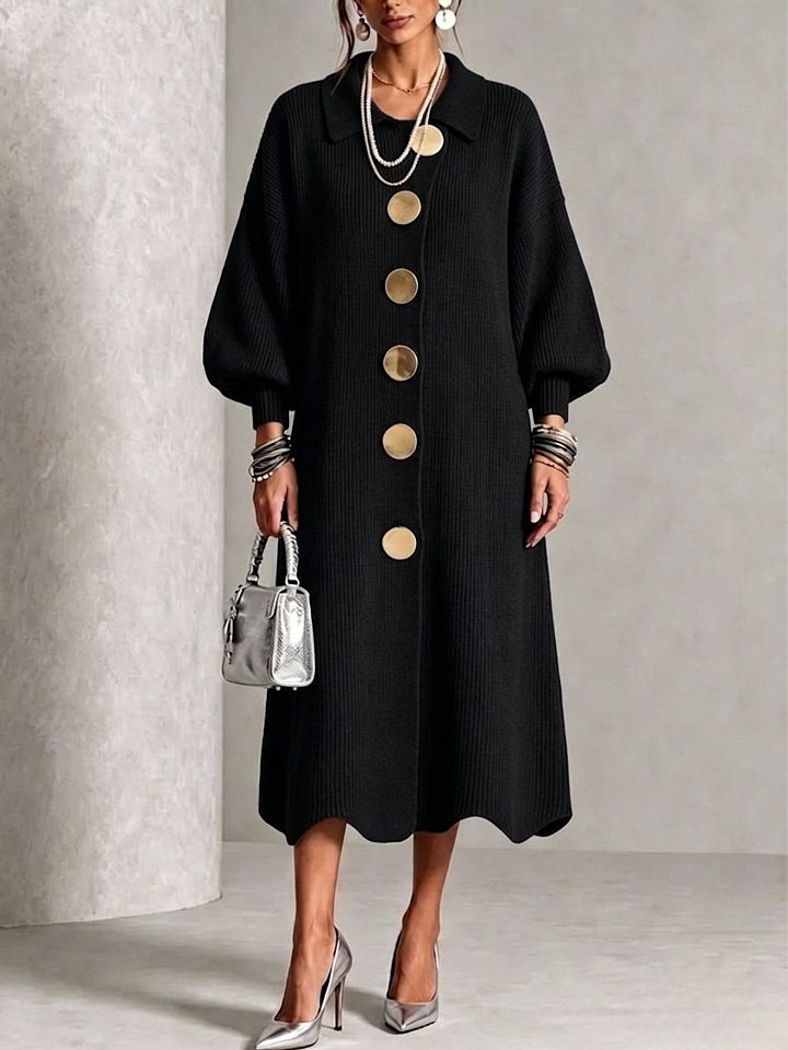 Sienna - Long Sleeve Button-Down Dress