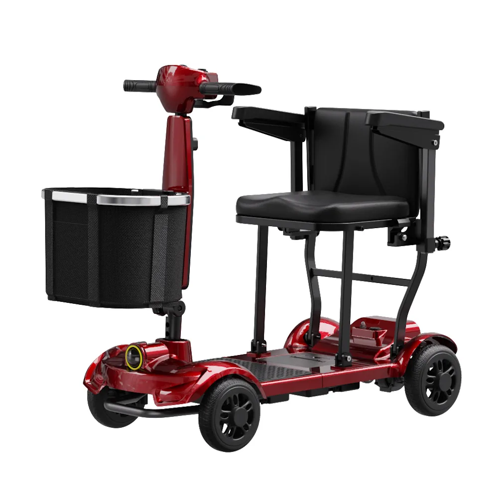 EASWE M10 foldable mobility scooter in red
