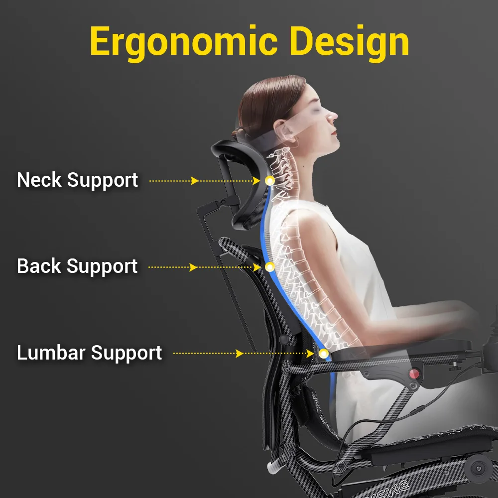 EASWE B10 foldable electric wheelchair with headrest