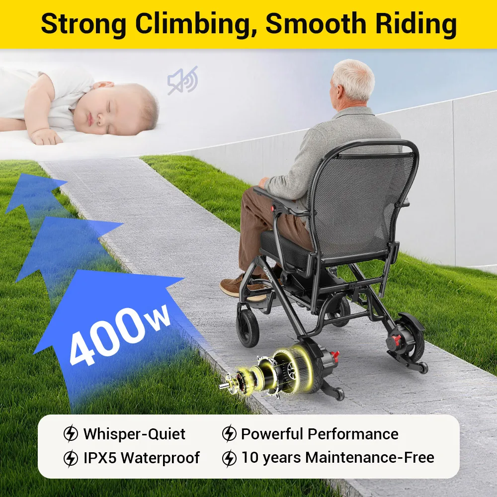 EASWE C20 long range carbon fiber electric wheelchair