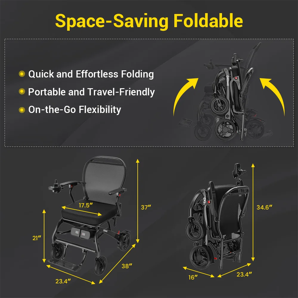 EASWE C20 long range carbon fiber electric wheelchair
