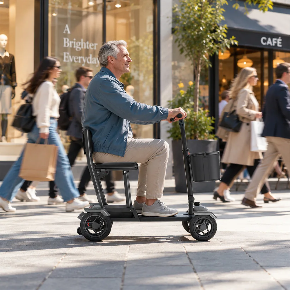 EASWE M30 portable mobility scooter with NFC keyless start
