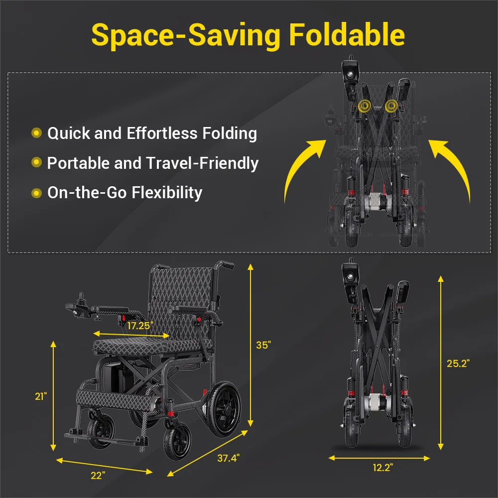 EASWE D10 compact folding electric wheelchair