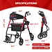 Metro Mobility M913P 2-in-1 Rollator