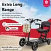 Bangeran 4-Wheel Collapsible Portable Electric Mobility Scooter – Black