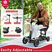 Bangeran 4-Wheel Collapsible Portable Electric Mobility Scooter – Black