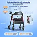 Vocic Z21 Lightweight Rollator Walker with Seat